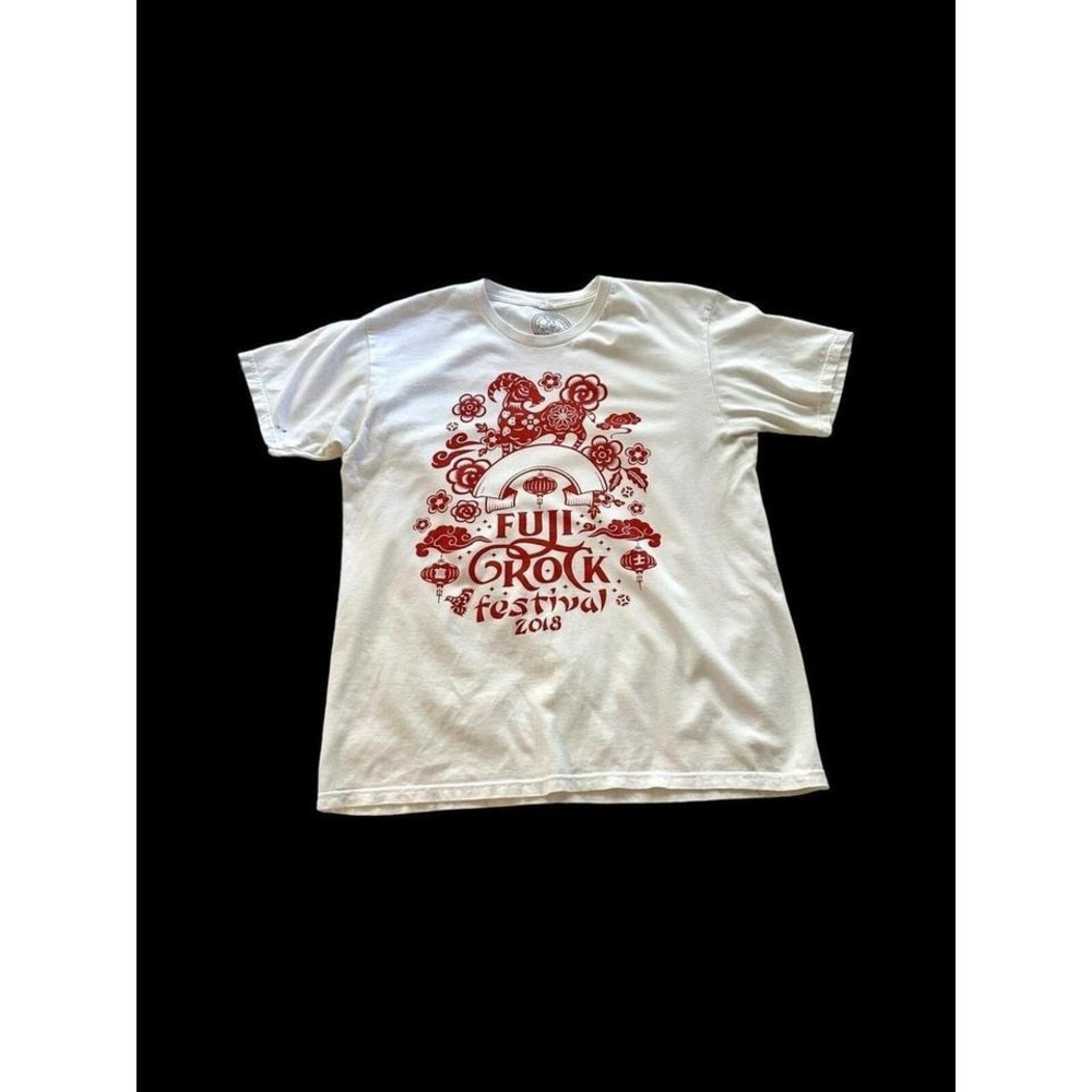 Fuji Rock Festival Tshirt Sz XL Distressed Kendrick Lamar NERD Post Malone